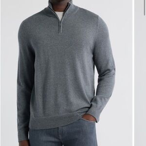 Nordstrom washable merino wool quarter zip